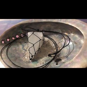 Wrapped Selenite necklace